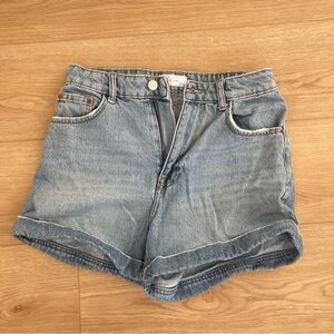 Bershka Light Blue Jean Shorts